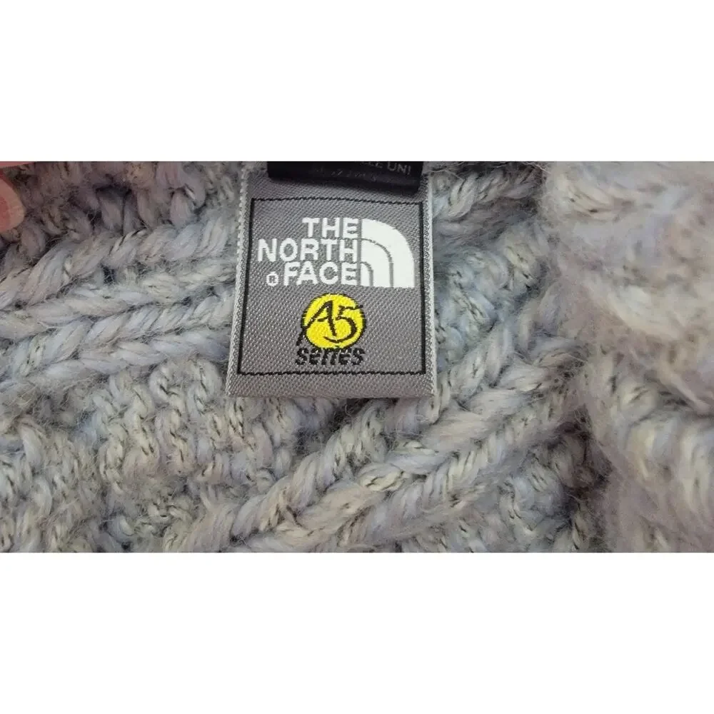 North Face A5 Unisex Cable Knit Beanie Hat Ear Flaps Tassels Wool Ski Gorpcore
